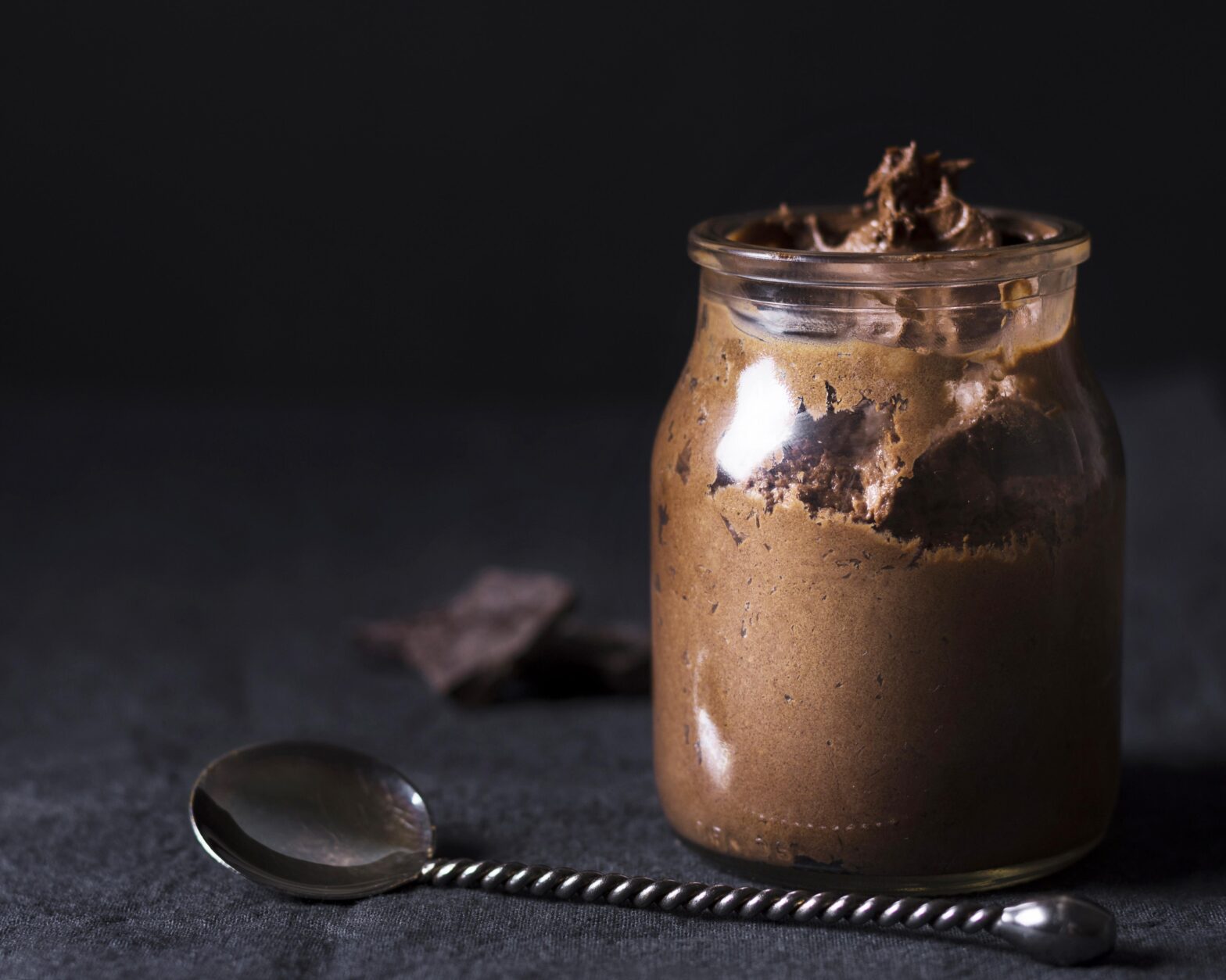 mousse com chocolate vegano goldko